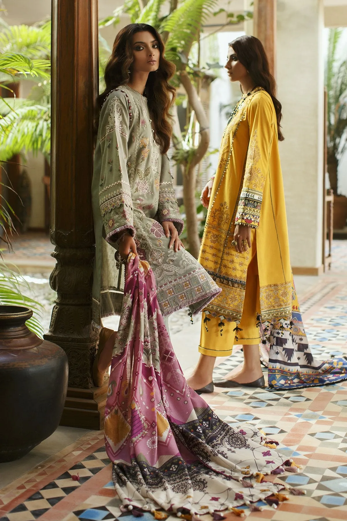 Baroque Oaks & Ivy Embroidered Winter Khaddar Collection – GIVRY