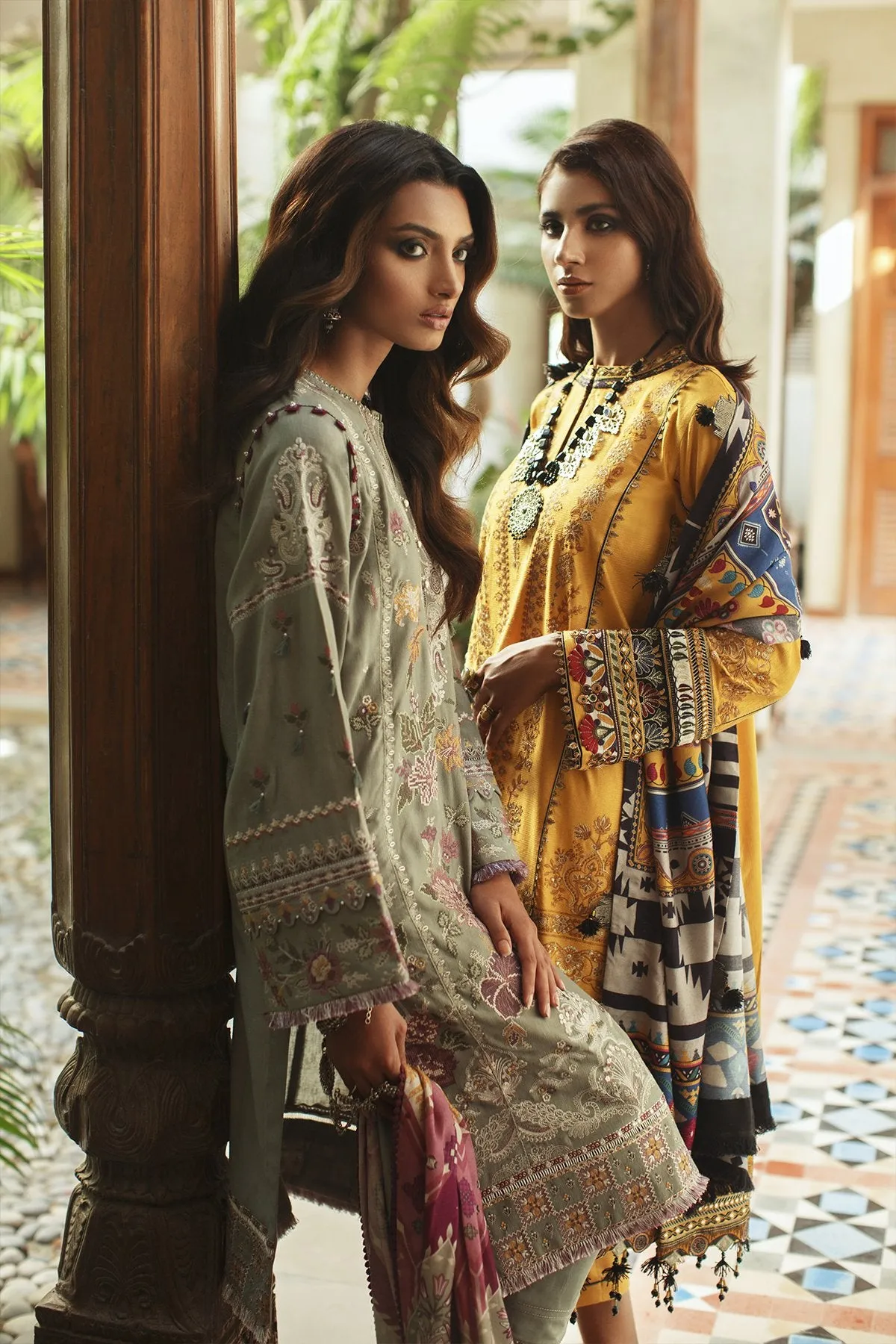 Baroque Oaks & Ivy Embroidered Winter Khaddar Collection – GIVRY