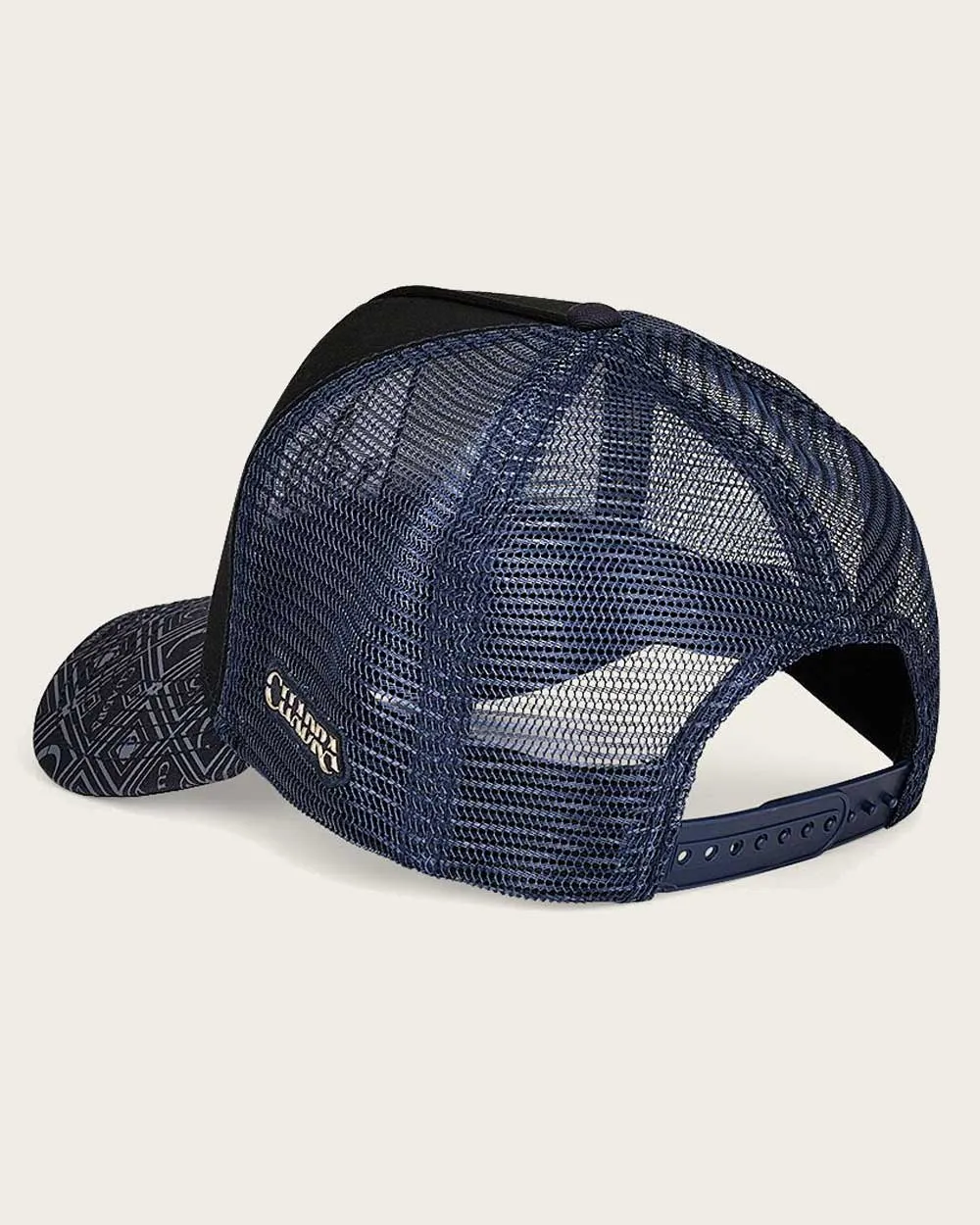 Blue alligator patch cap