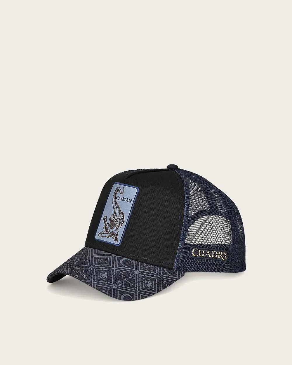 Blue alligator patch cap