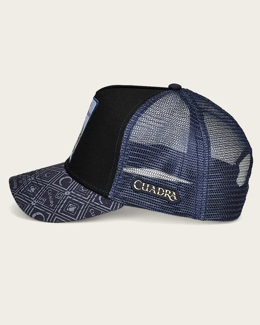 Blue alligator patch cap