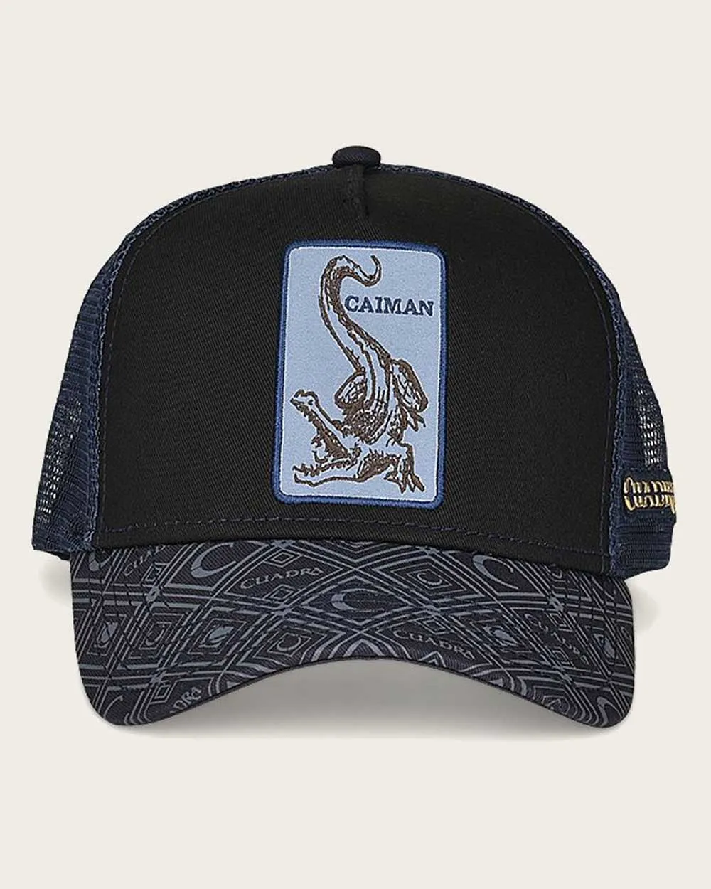 Blue alligator patch cap