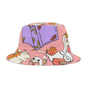 Bucket hat: Whimsical Ghost & Book Bucket Hat