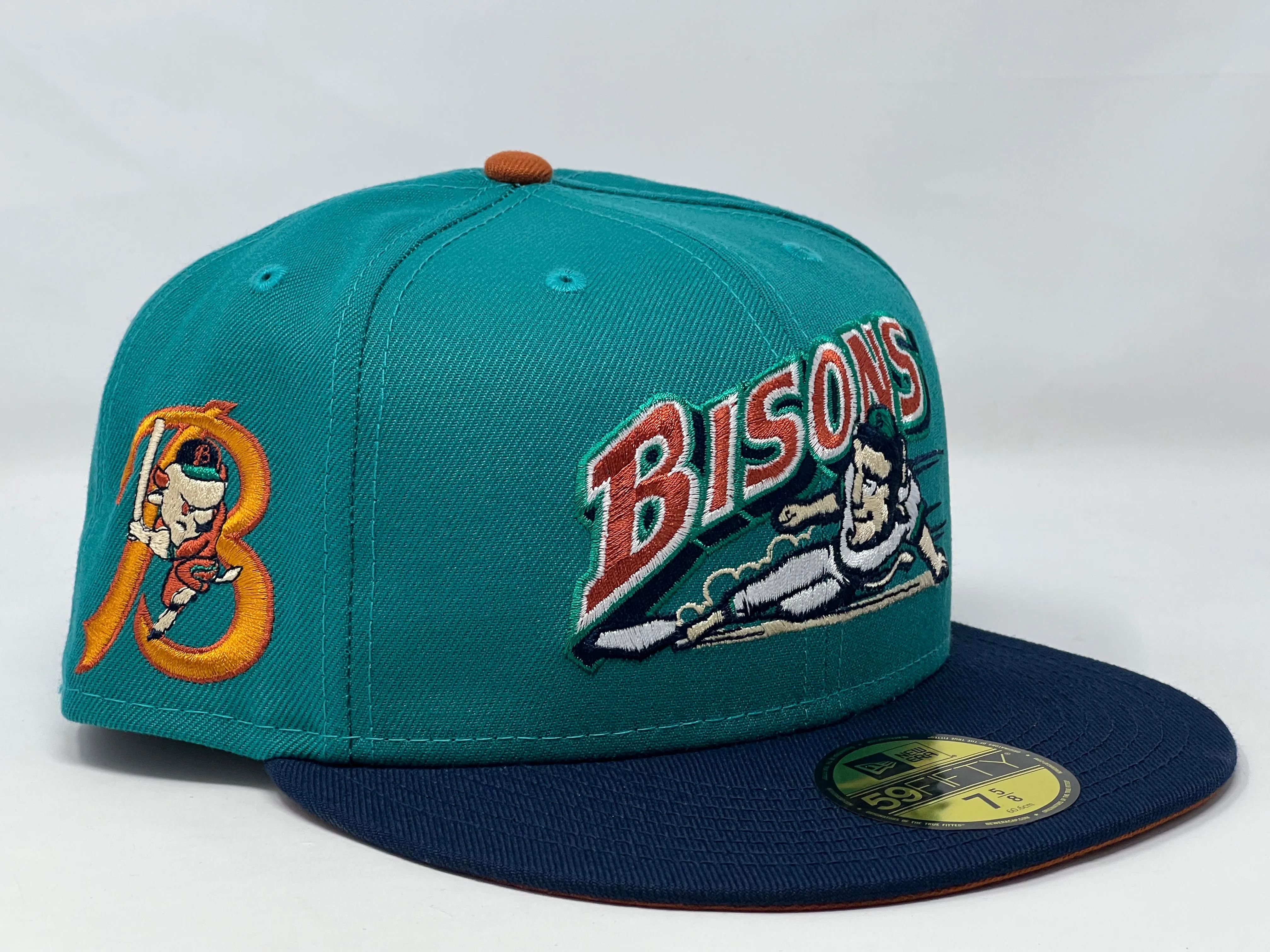 Buffalo Bisons " Galaxy Part 2" Rust Orange Brim 59Fifty New Era Fitted Hat