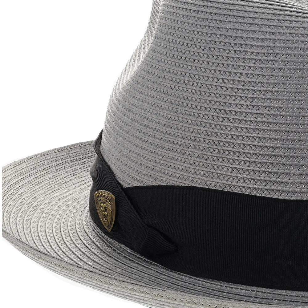 Burgundy Straw Fedora Hat