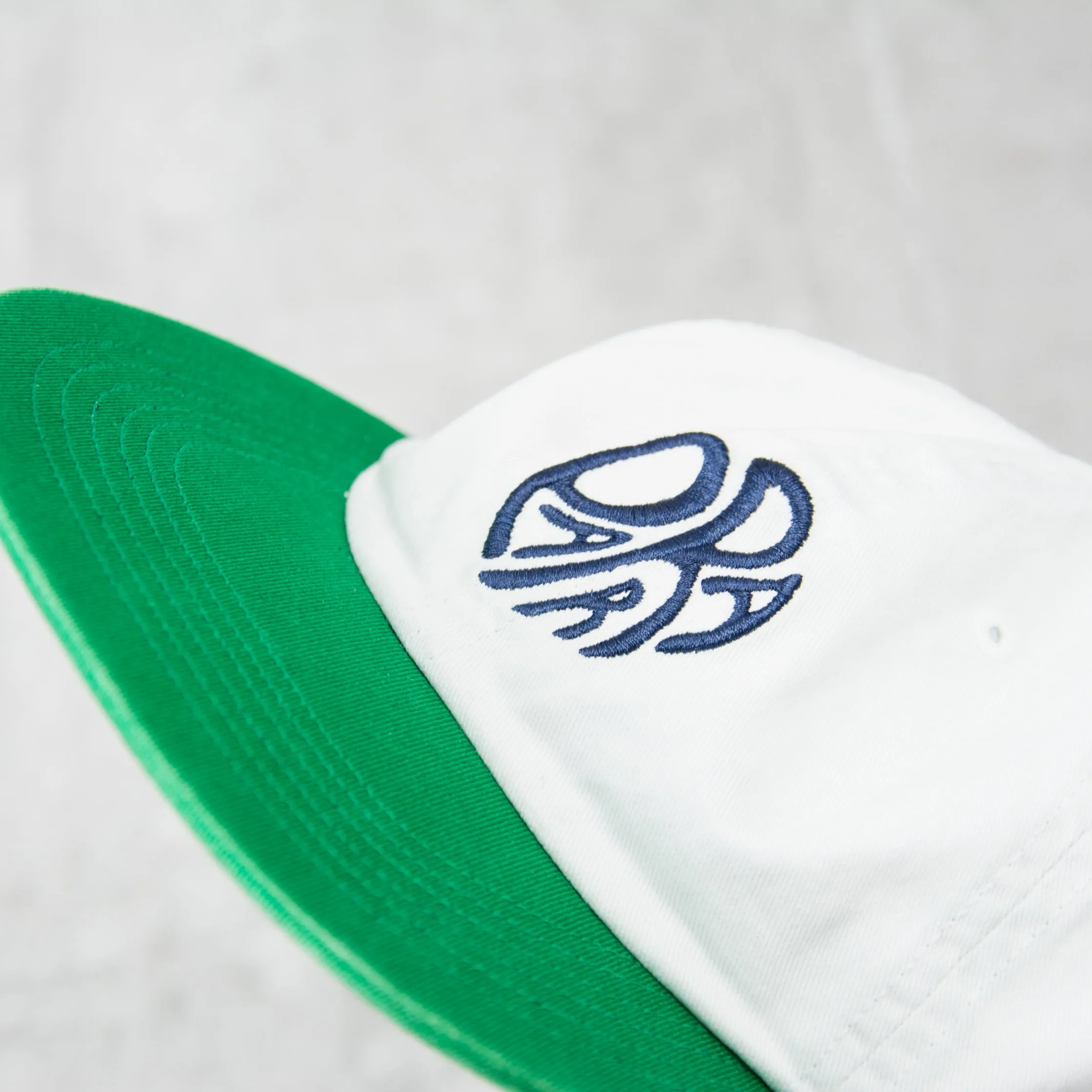 By Parra Circle Tweak Logo 6 Panel Cap - White / Green