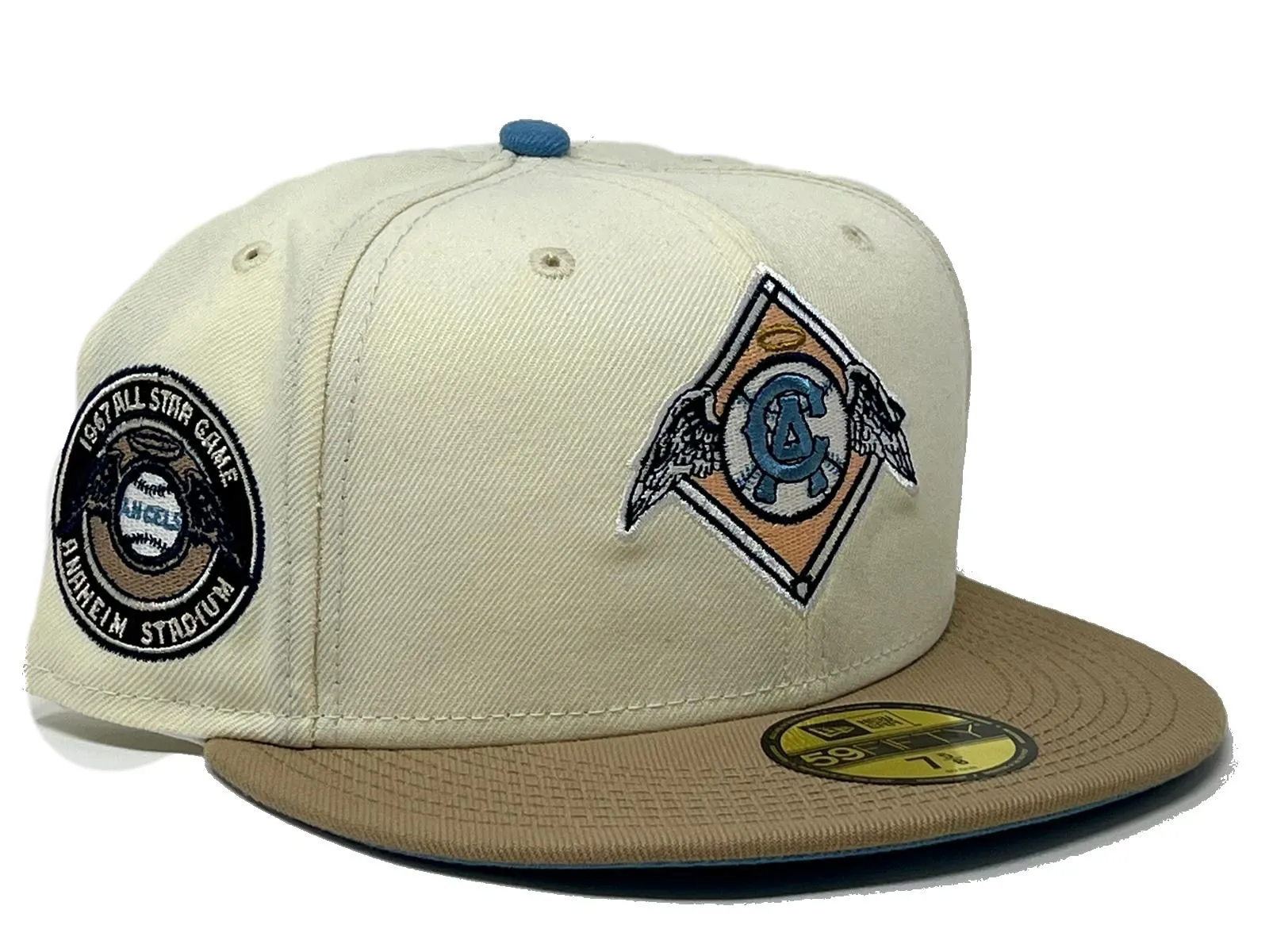 California Angels 1967 All Star Game Sky Blue Brim New Era Fitted Hats