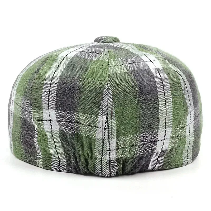 Camus Retro Tartan Newsboy Cap