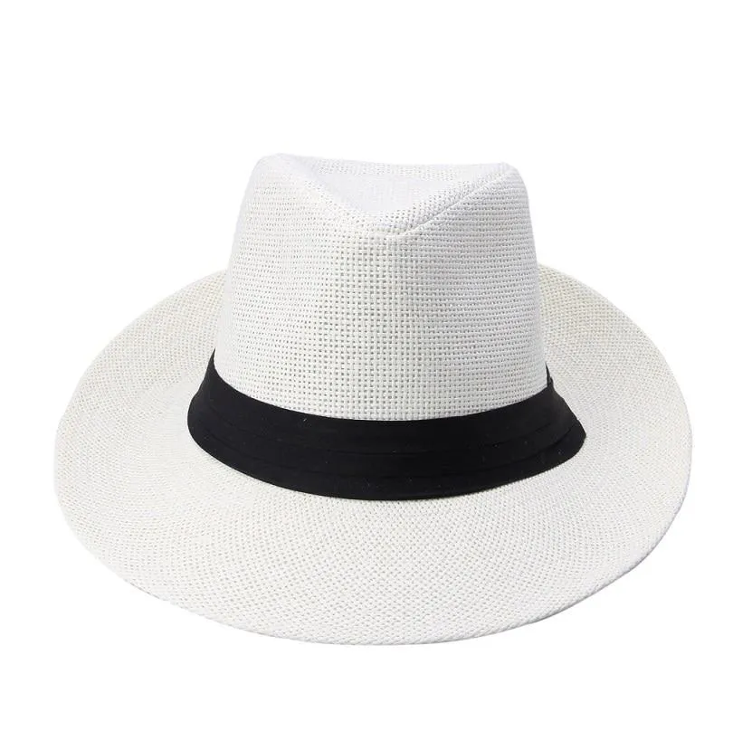 Cancun Panama Hat With Black Ribbon Band