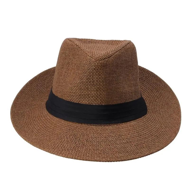 Cancun Panama Hat With Black Ribbon Band