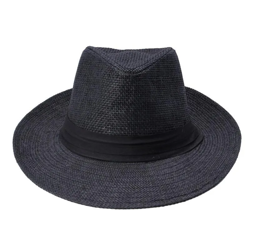 Cancun Panama Hat With Black Ribbon Band