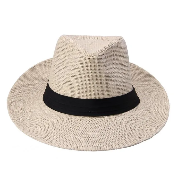 Cancun Panama Hat With Black Ribbon Band