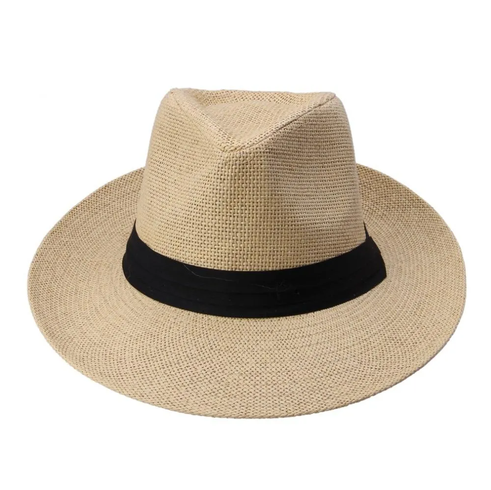 Cancun Panama Hat With Black Ribbon Band