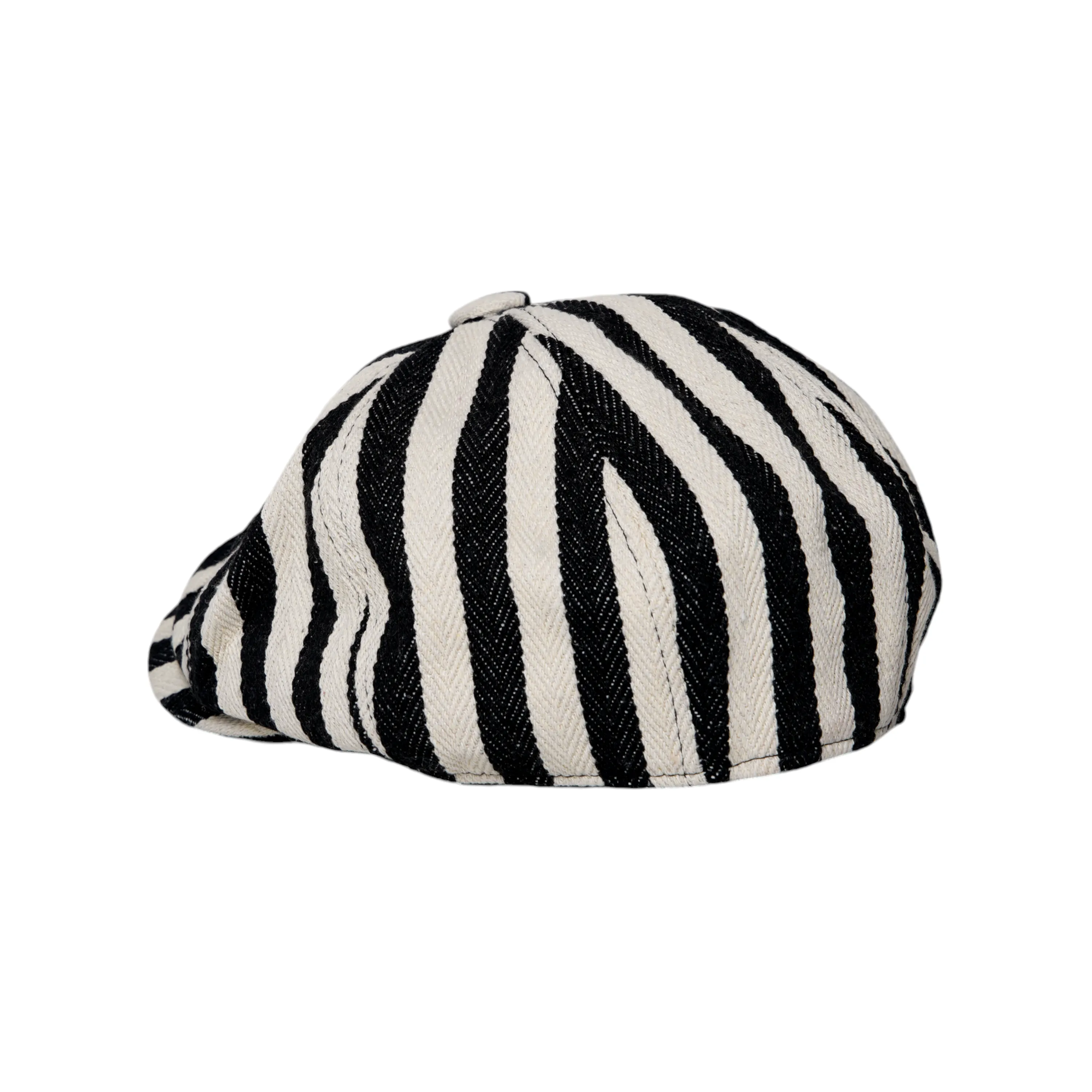 Chokore Striped Retro Western Newsboy Cap (Black)