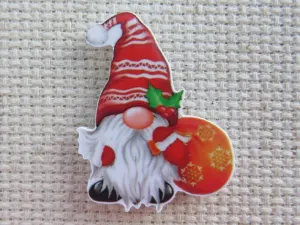 Christmas Gnome Carrying a Bag of Gifts Needle Minder, Cover Minder, Magnet