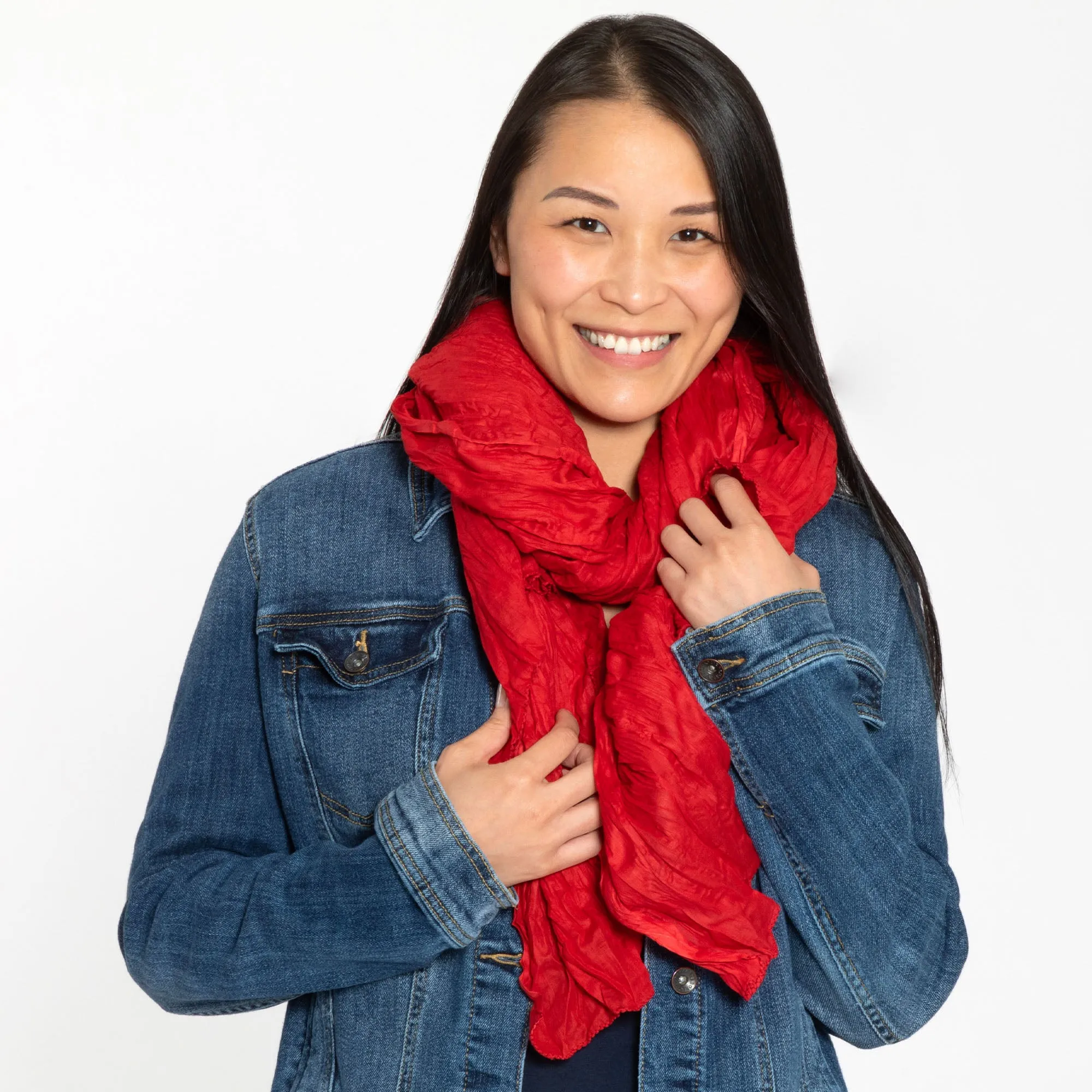 Classic Cotton Crinkle Scarf