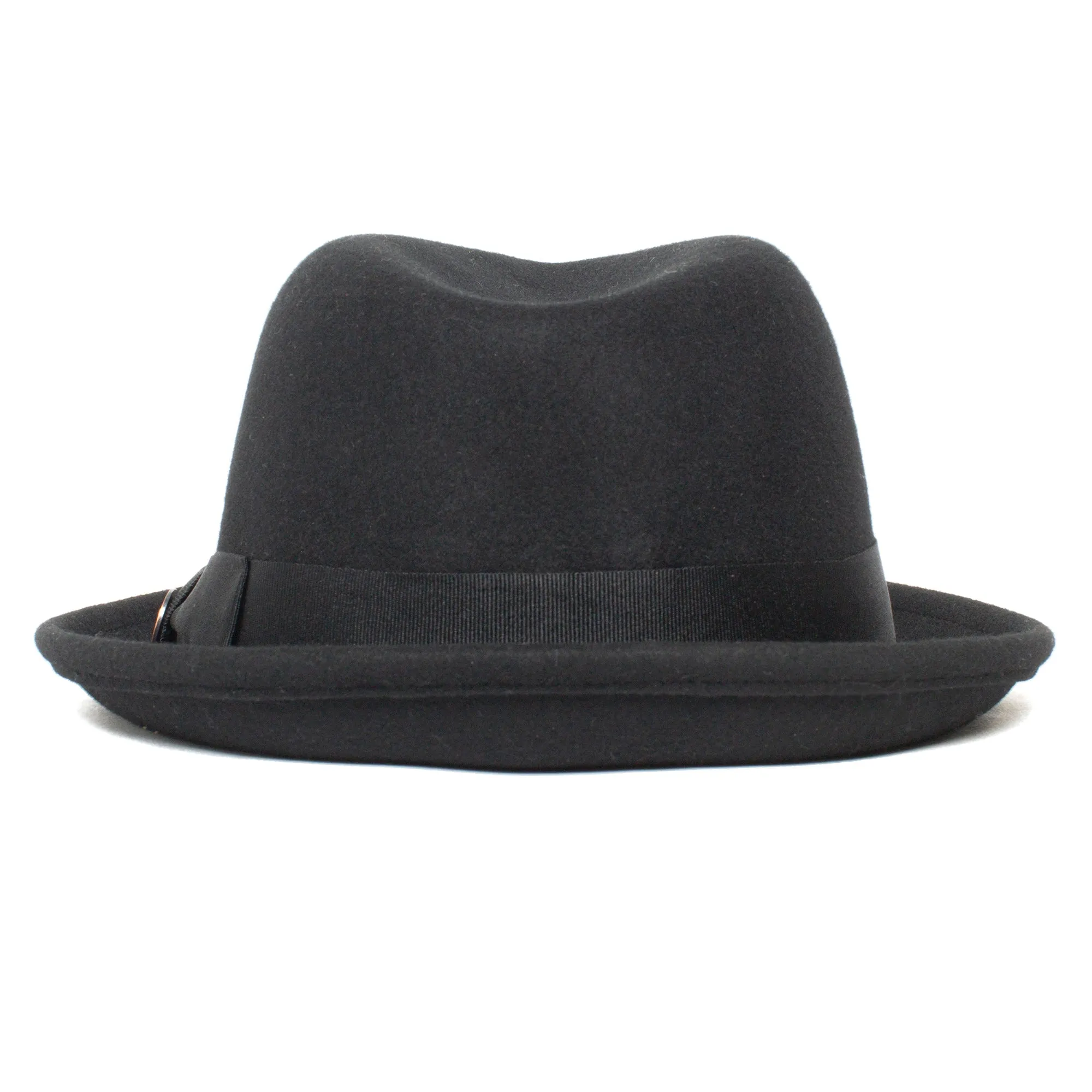 Classic Gray Pork Pie Fedora Hat