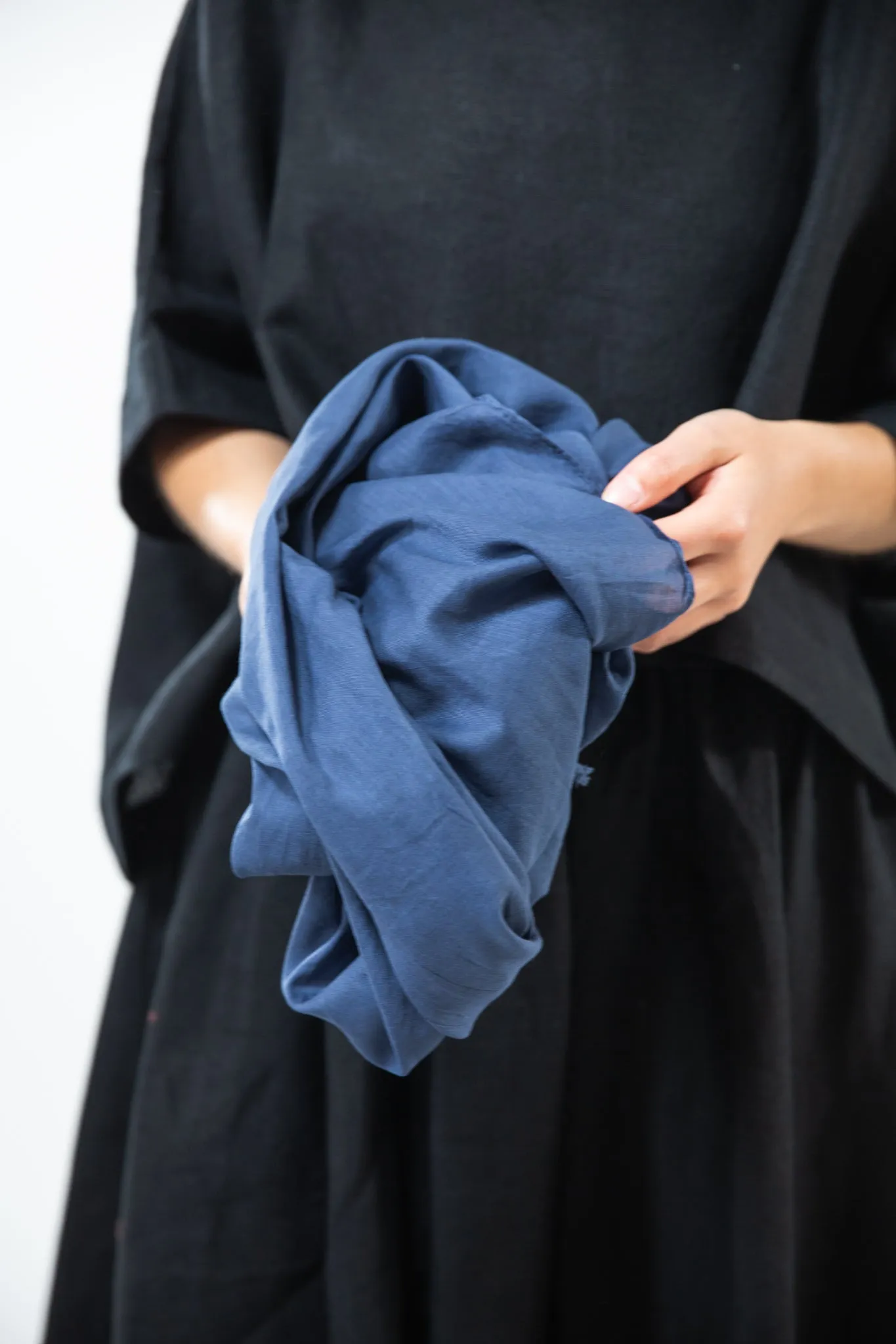 Cotton Scarf | Soft Cobalt