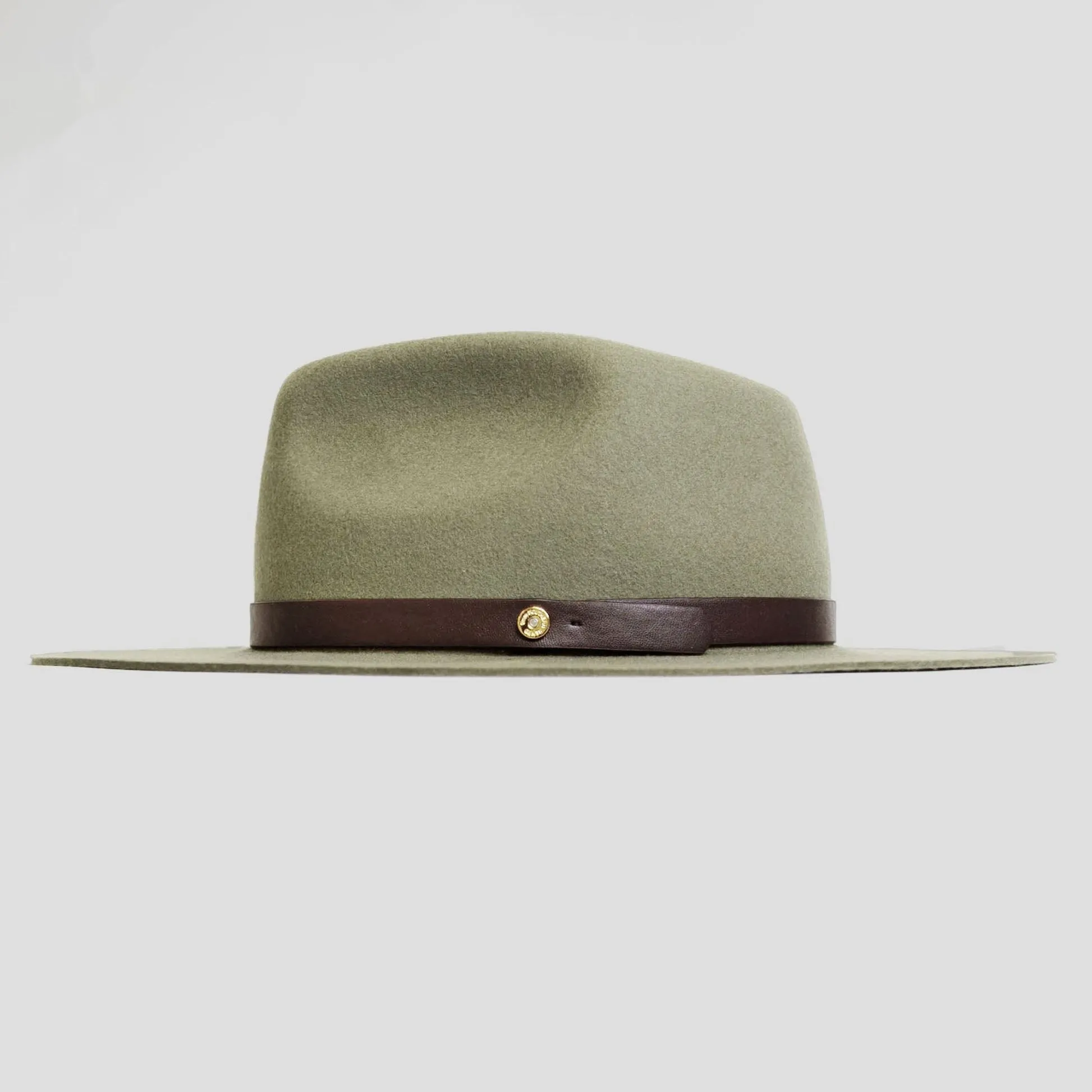 Dapper Men's Felt Fedora Hat  – Dark Olive