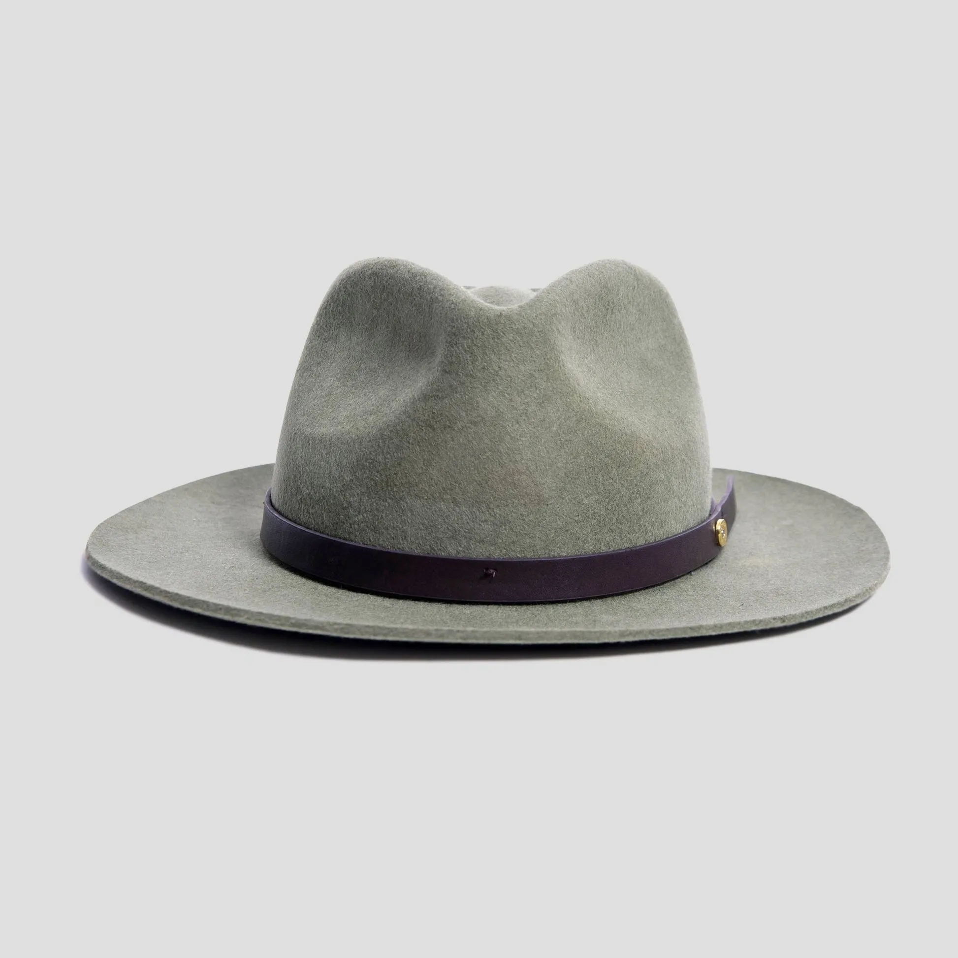 Dapper Men's Felt Fedora Hat  – Dark Olive