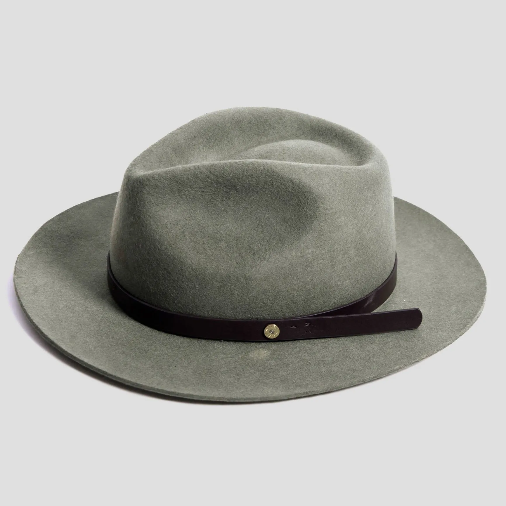 Dapper Men's Felt Fedora Hat  – Dark Olive