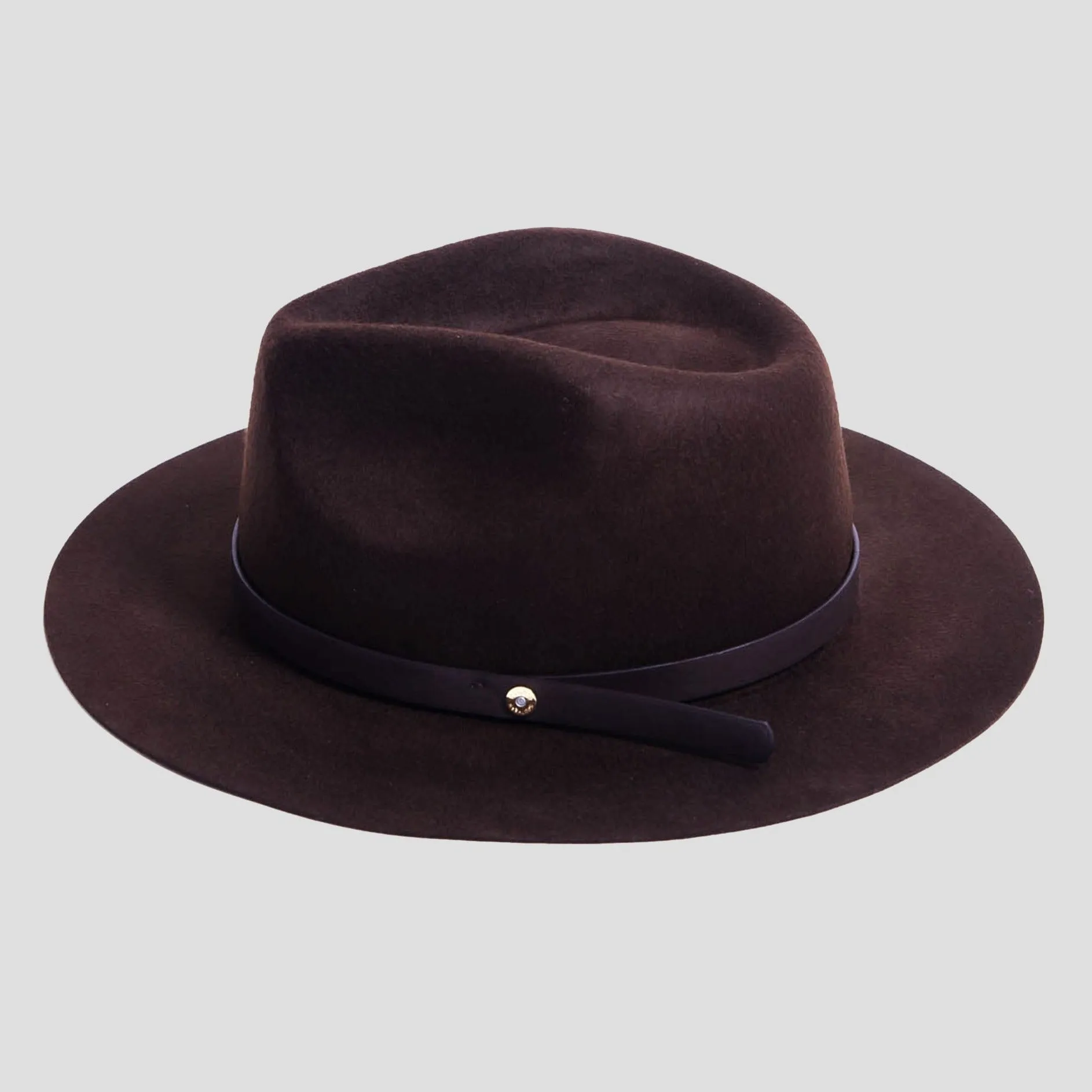 Dapper Men's Felt Fedora Hat  – Dark Olive