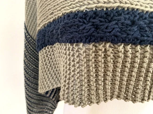 Denim and dew, knit kit