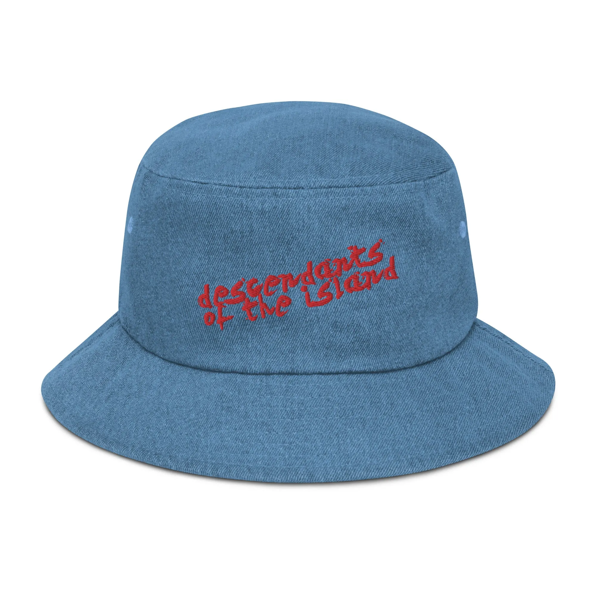 Descendants of the Island Red Denim bucket hat