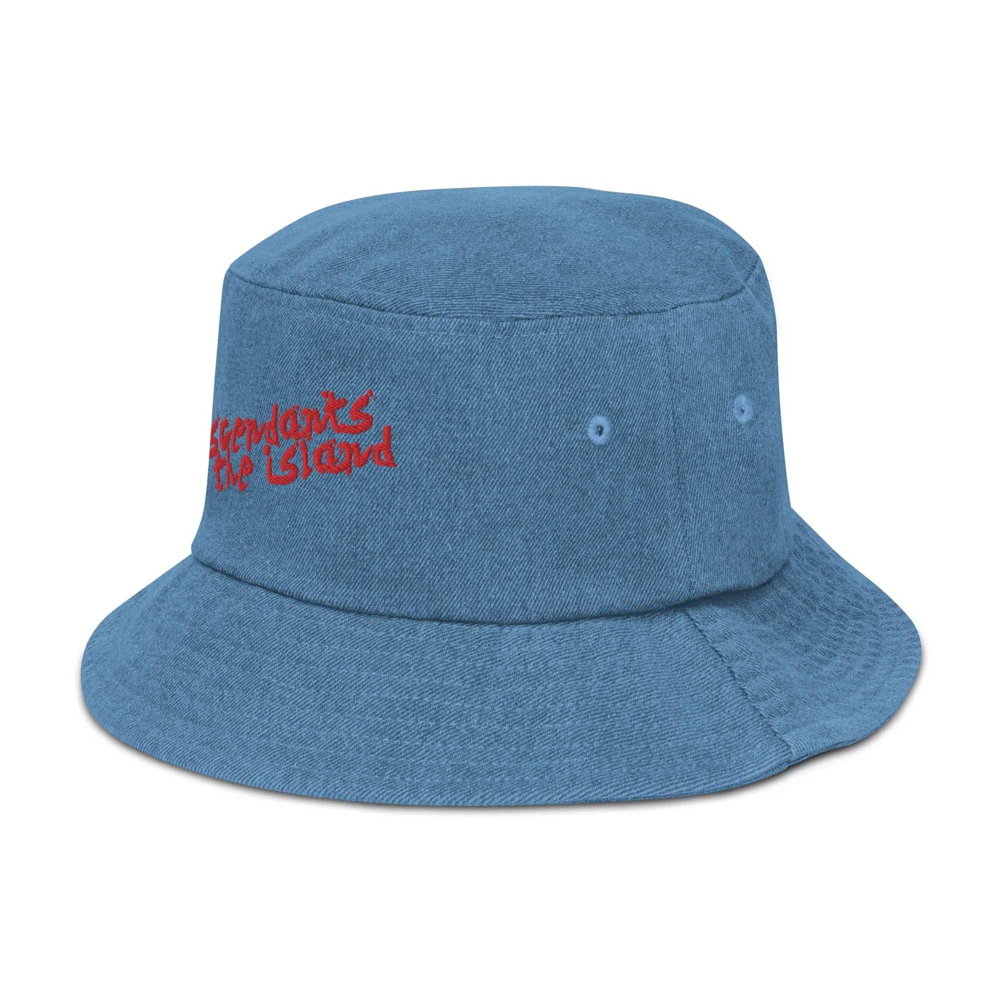 Descendants of the Island Red Denim bucket hat