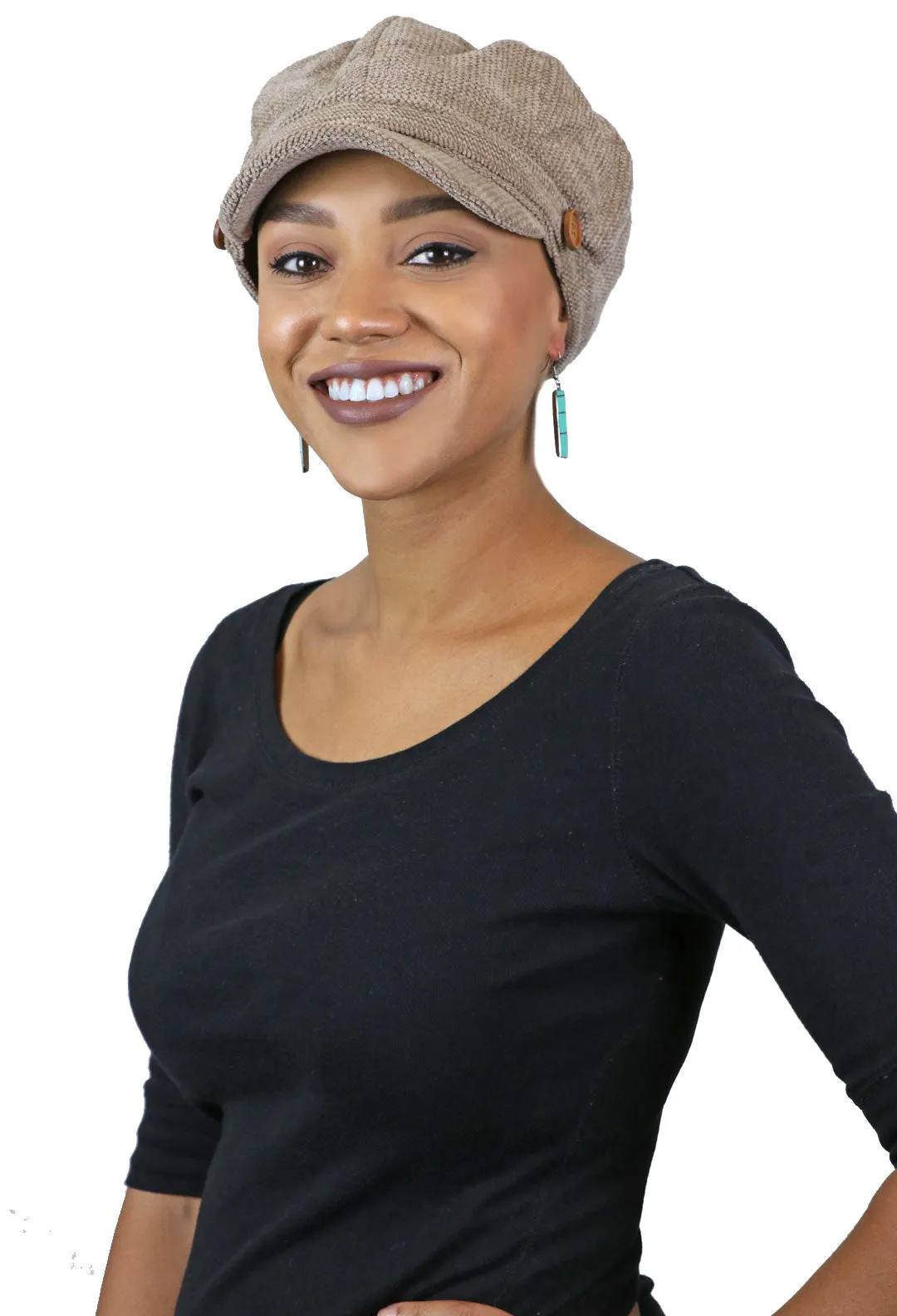 Dublin Chenille Newsboy Cabbie Cap for Women