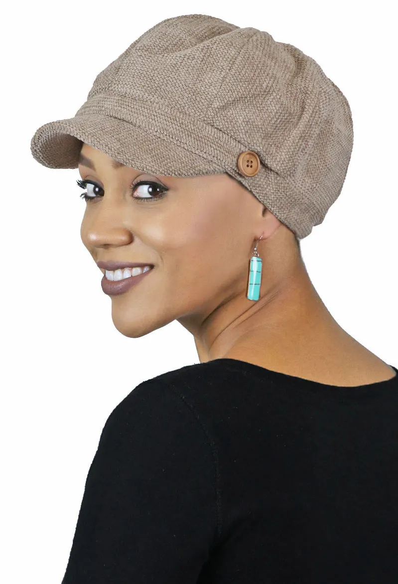 Dublin Chenille Newsboy Cabbie Cap for Women