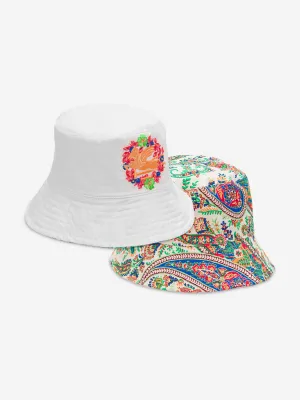 Etro Girls Reversible Bucket Hat in Multicolour