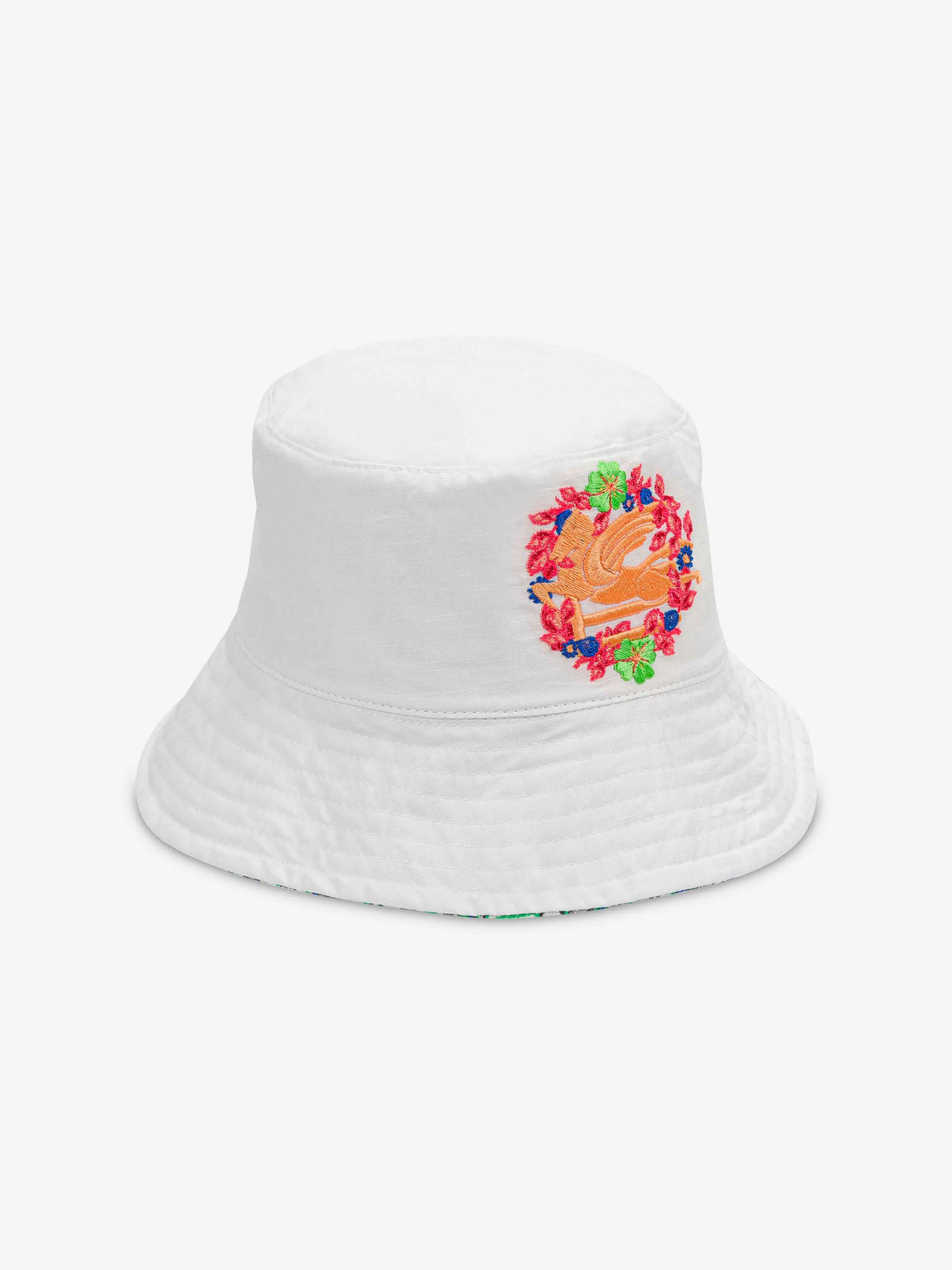 Etro Girls Reversible Bucket Hat in Multicolour