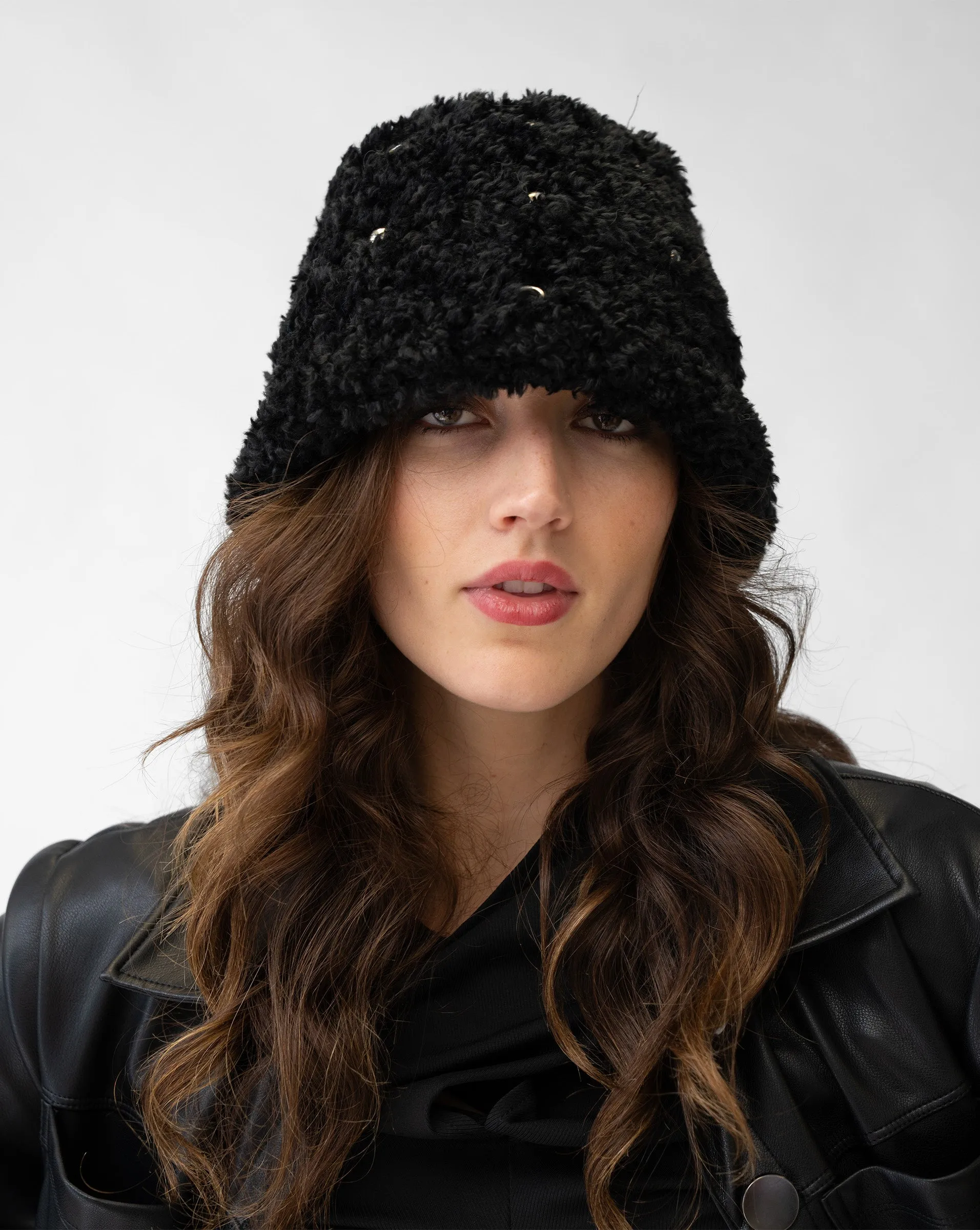 Faux Fur Stud Hat