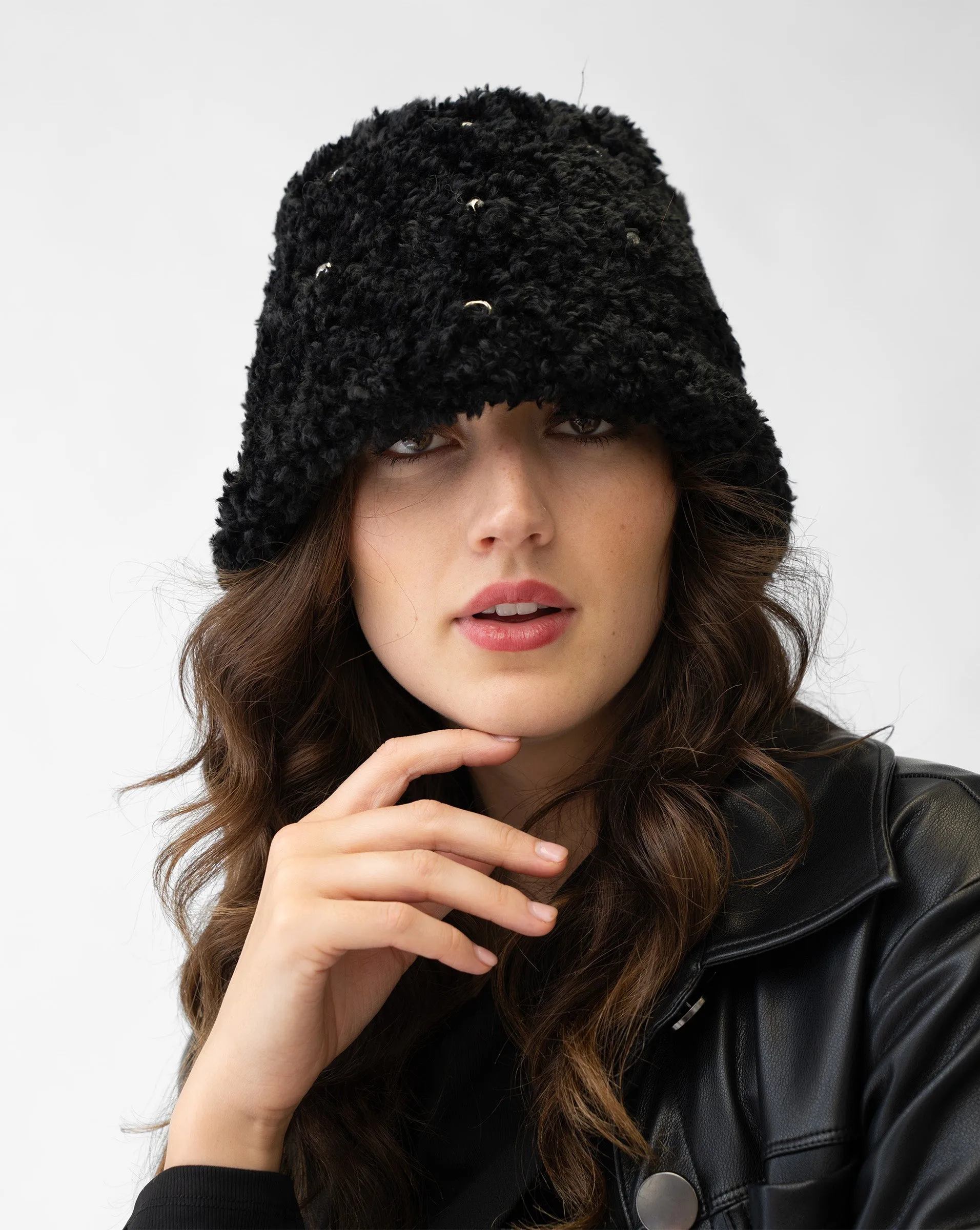 Faux Fur Stud Hat