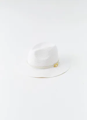 Fedora White/White Hat