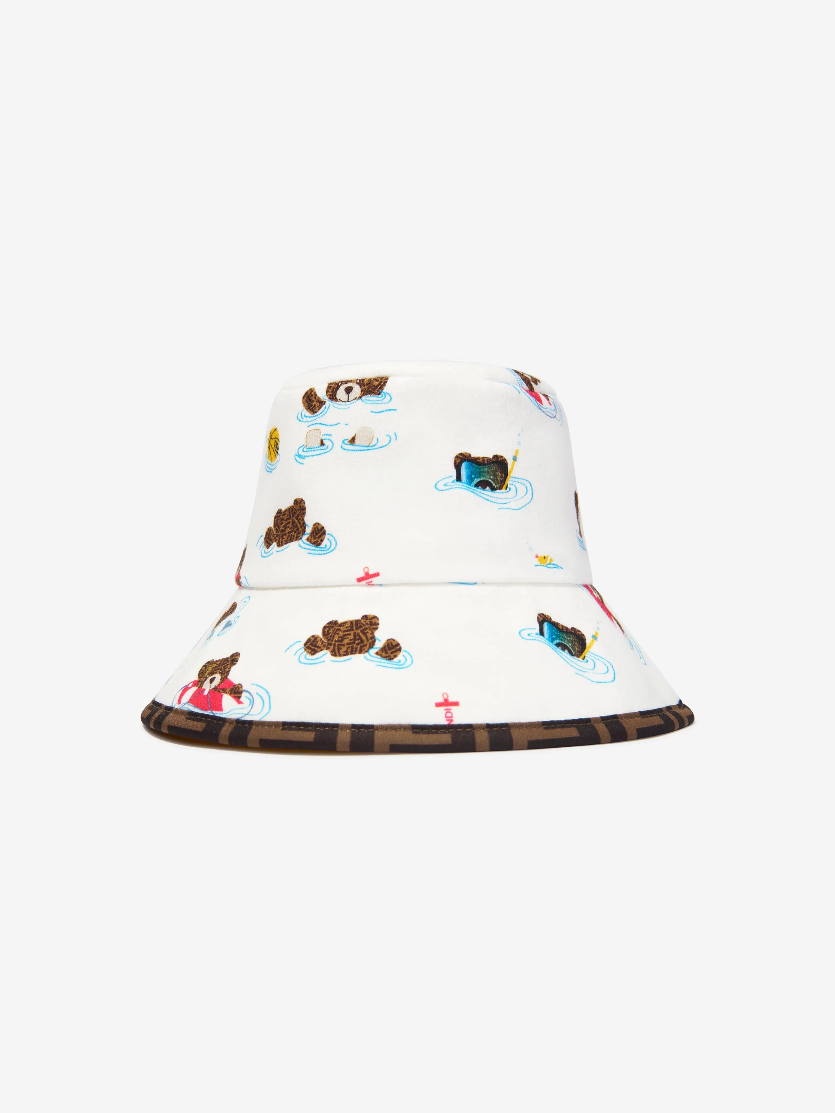 Fendi Baby Reversible Bucket Hat in Multicolour