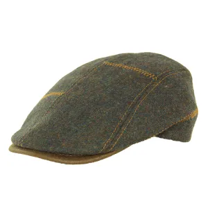 Fléchet 8 Pce Wool Blend Patchwork Cap - Kaki