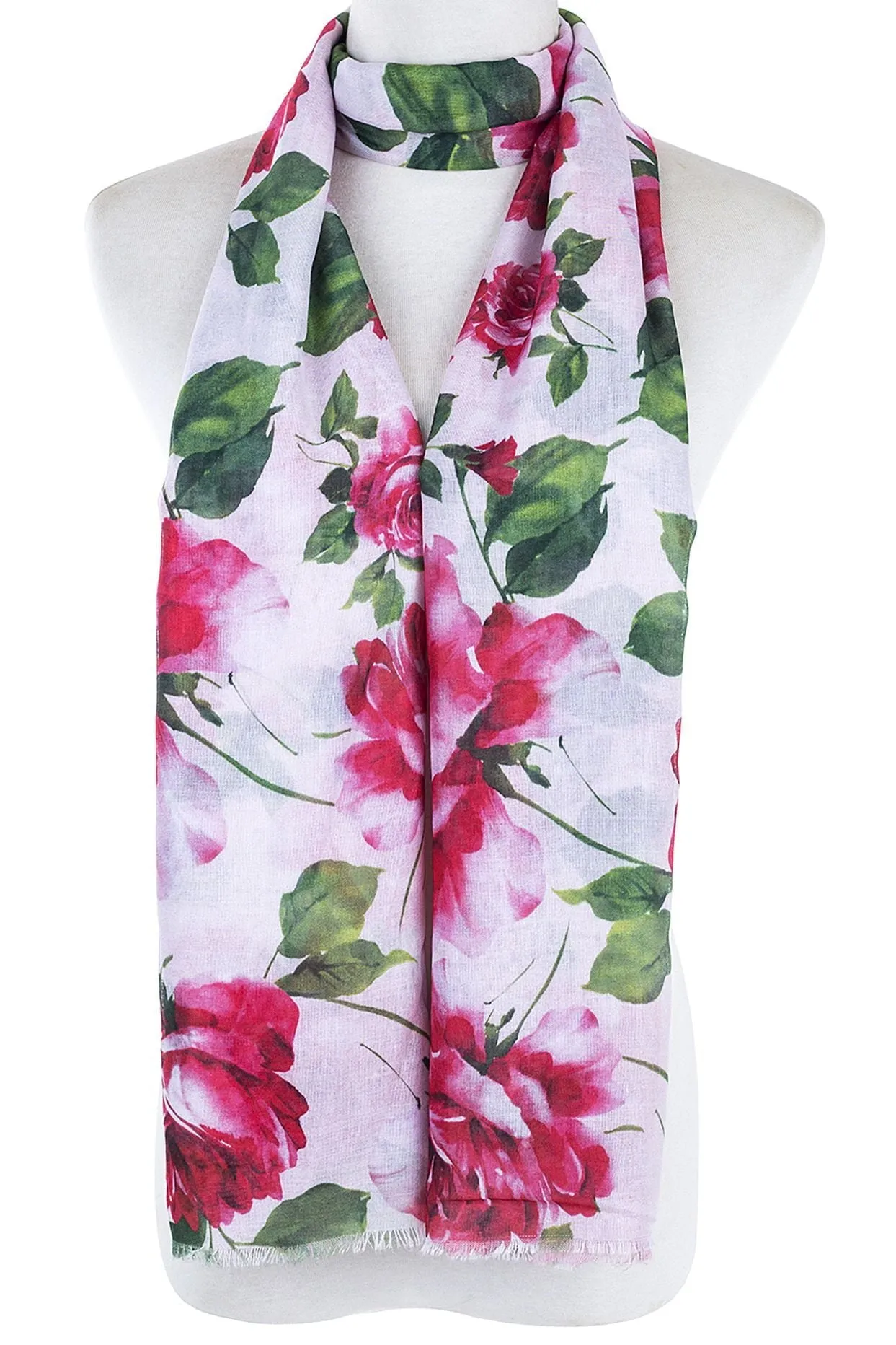 Garden Rose Print Scarf