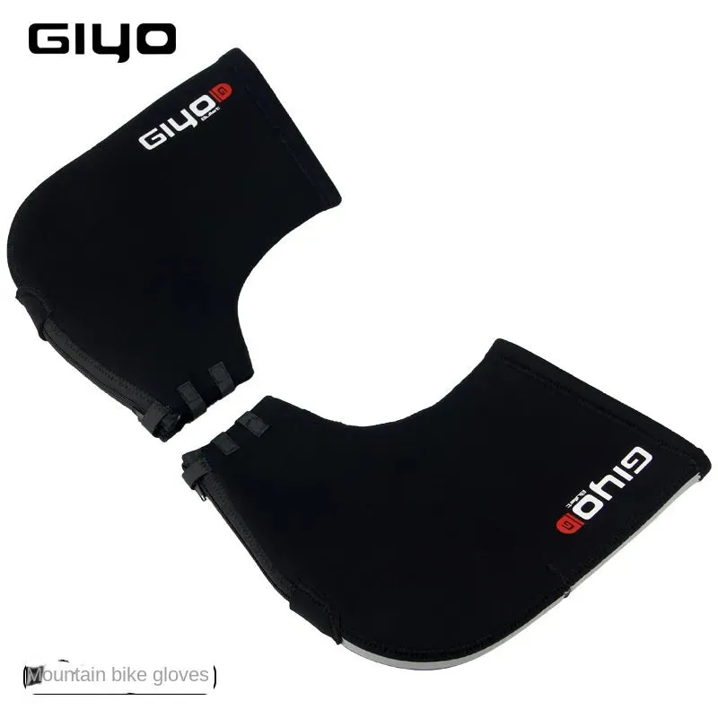 Giyo Windproof Autumn Winter Mountain Road Bicycle Handle Snowmo Gloves Cycling Mittens Bar Guard Cold-Proof Warmth Gloves