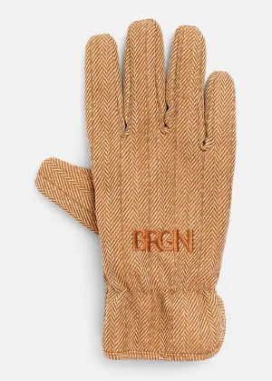 Gloves - Camel Tweed