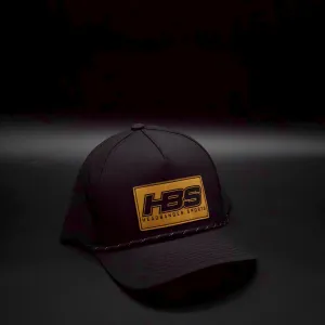 Headbanger Sports Exclusive Black P424 Perforated Snapback Lifestyle Faux Leather Patch Hat: Bamboo HBS Patch