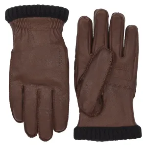 Hestra Deerskin Primaloft Rib Glove Chocolate