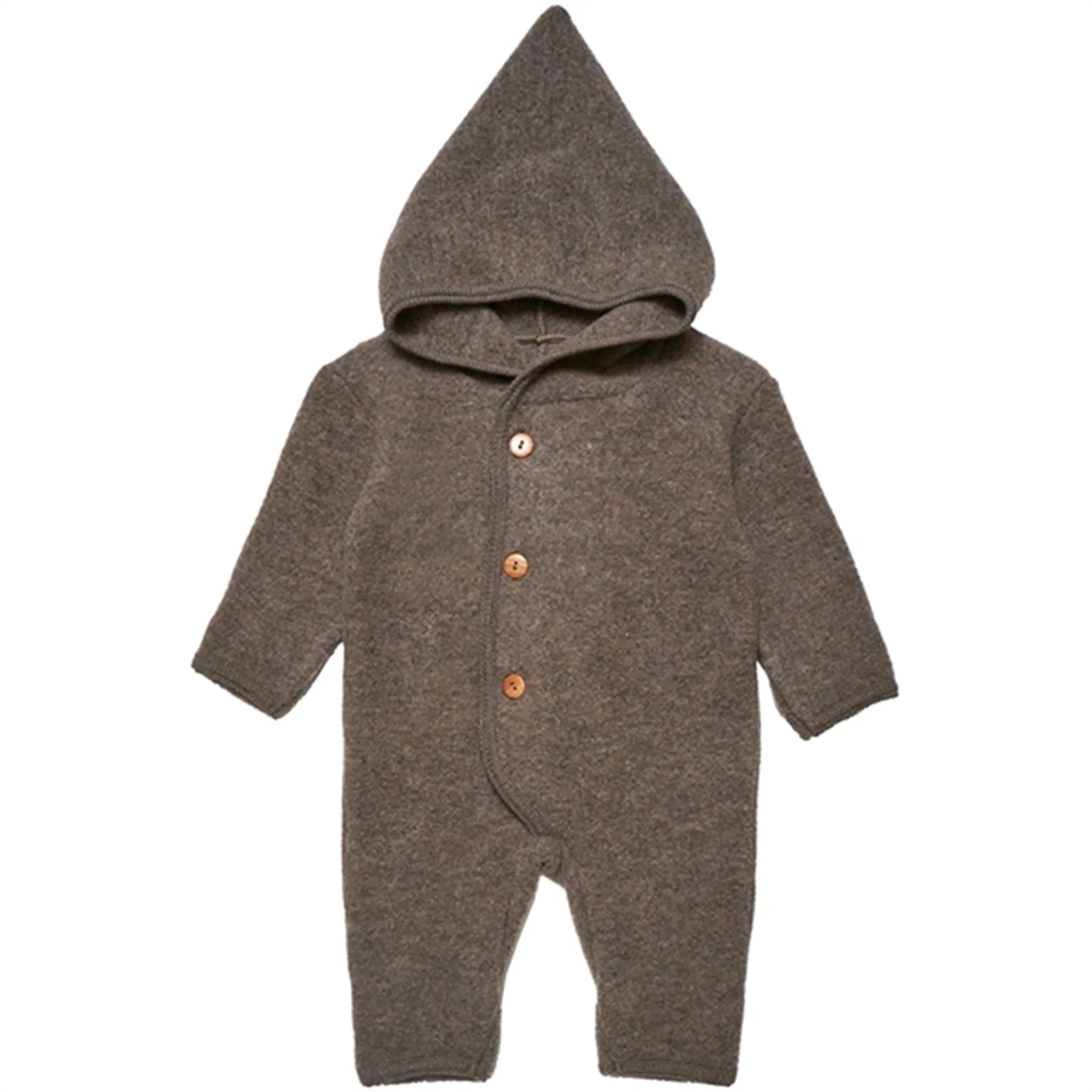 Huttelihut Pram Suit Pixie Soft Wool Billie Cocoa Brown