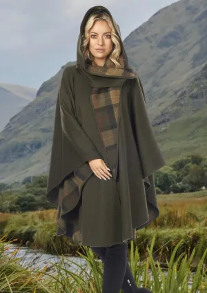 Jimmy Hourihan Green Wool Walking Cape (No Pockets)