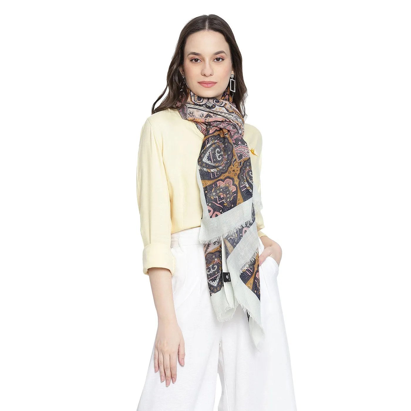 Kaleen Printed Woolen Shawl