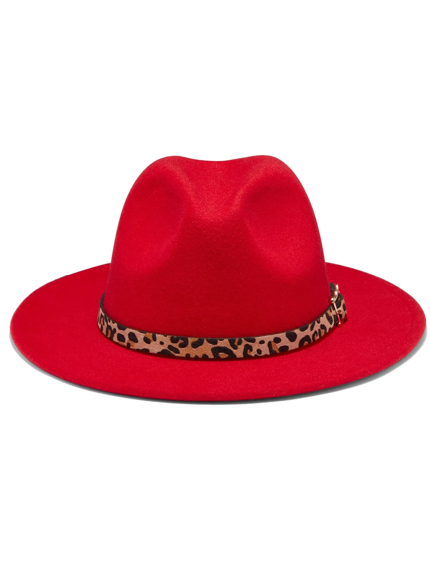 Leopard-Print Fedora