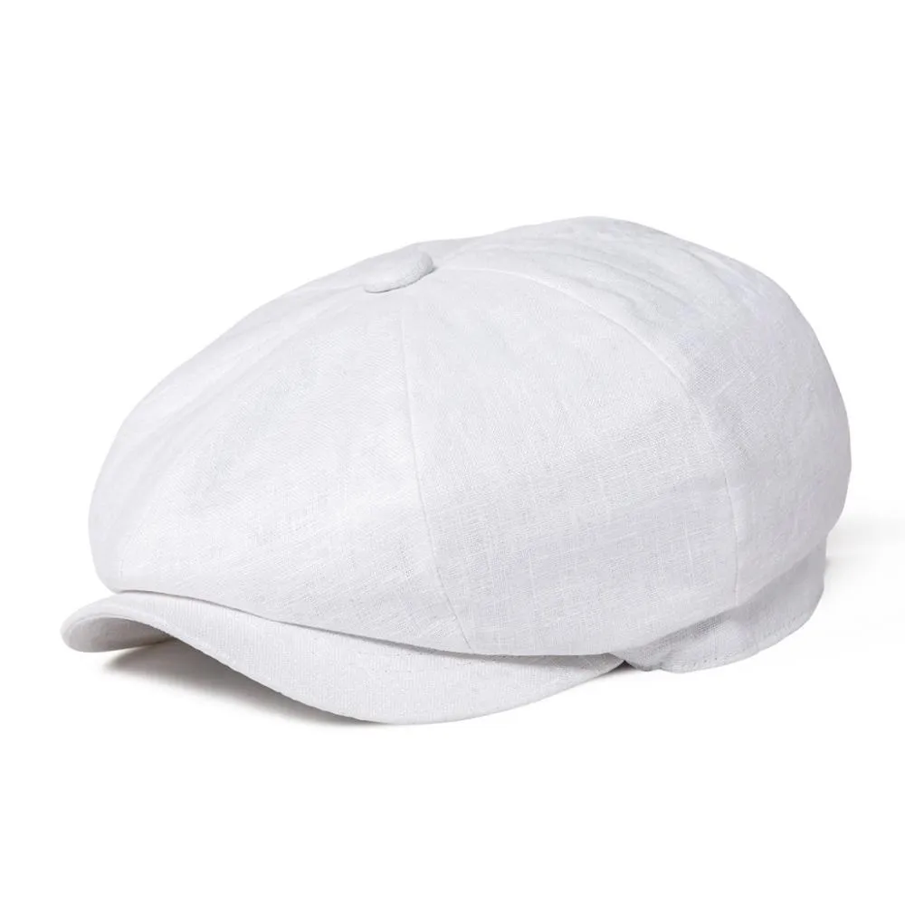 Linen Newsboy Cap