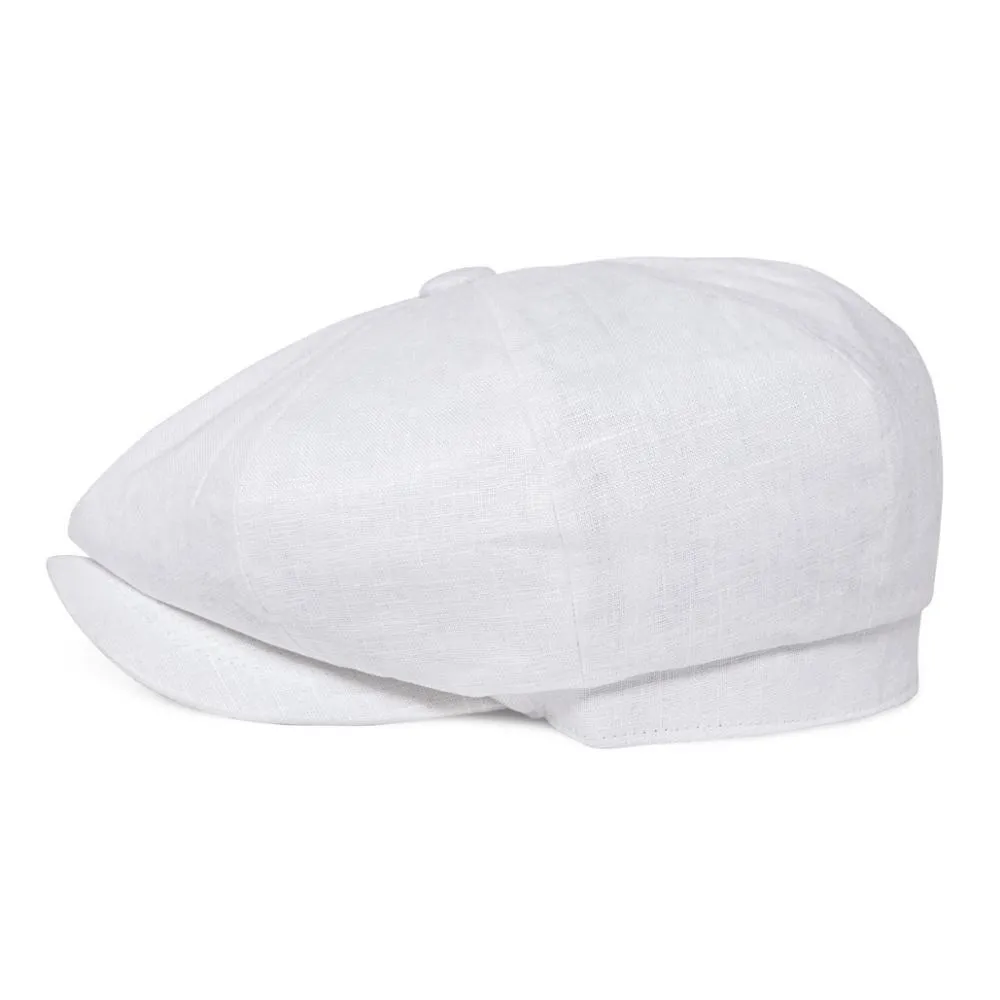 Linen Newsboy Cap