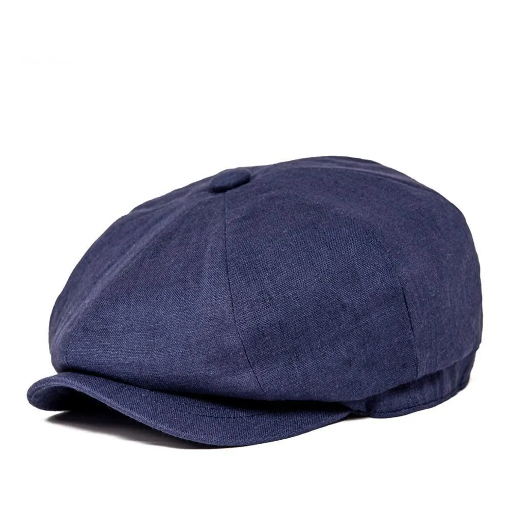 Linen Newsboy Cap